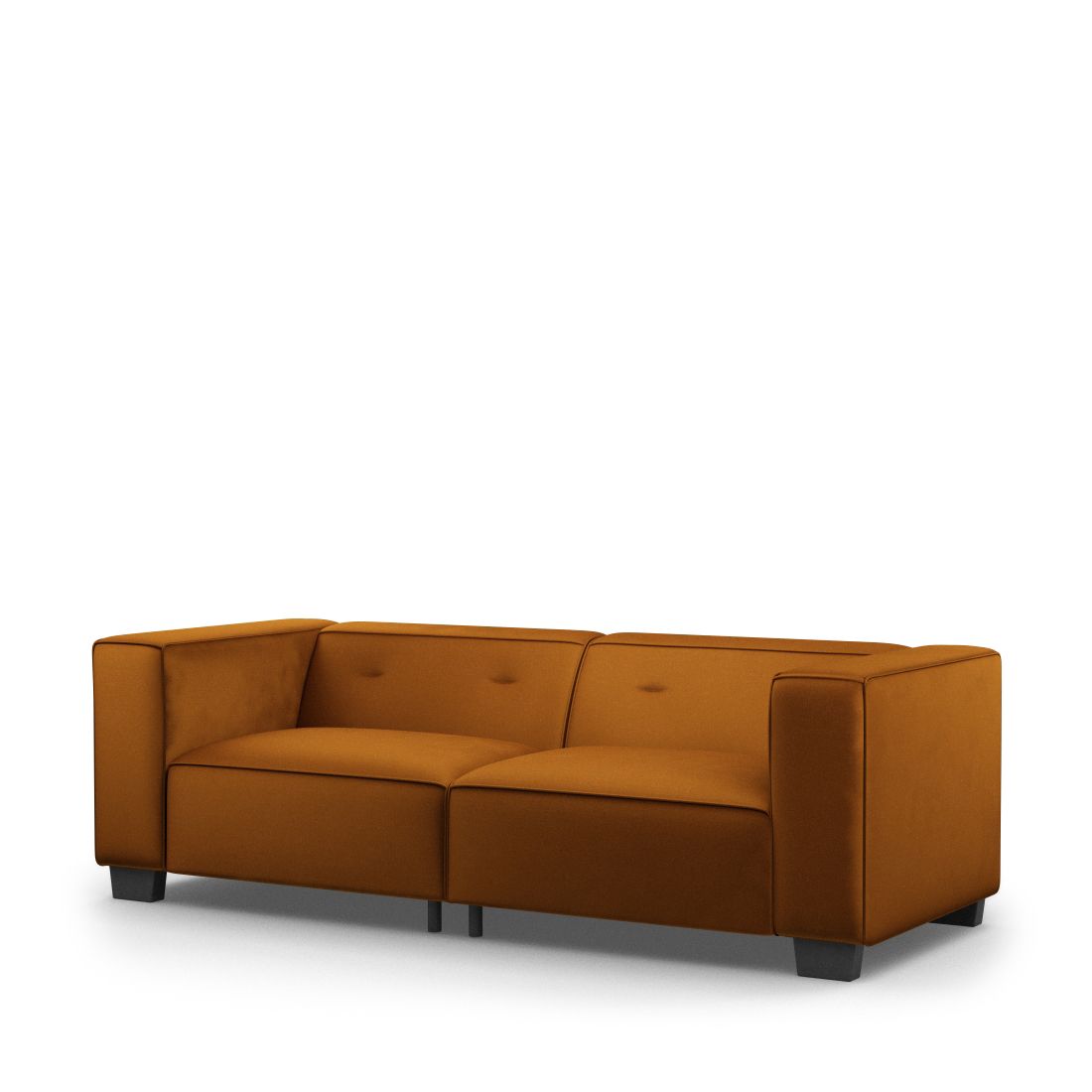 Rivièra Maison: Hampton Heights Sofa 3,5 Seater, velvet, golden brown – Bild 3