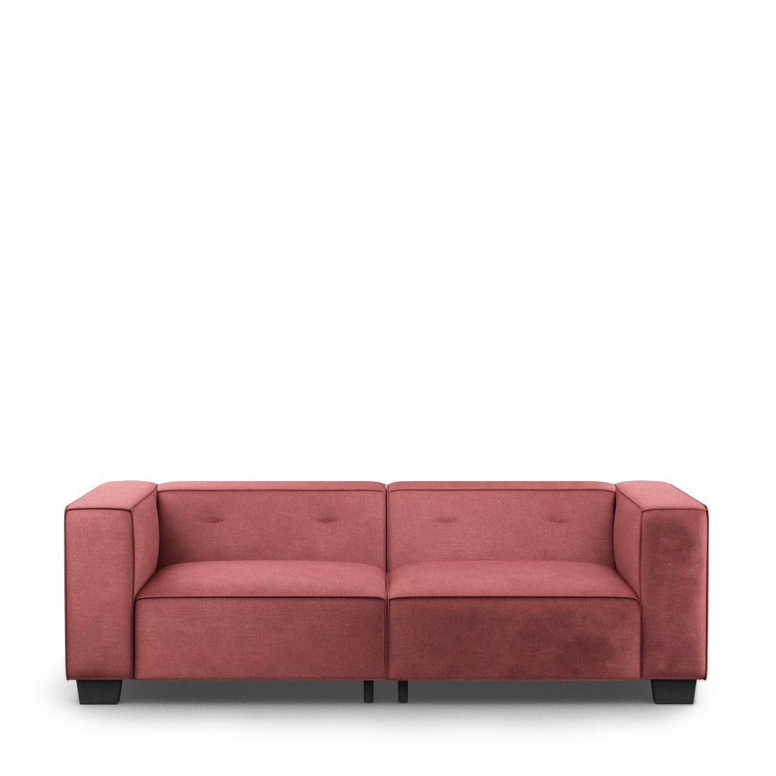 Rivièra Maison: Hampton Heights Sofa 3,5 Seater, velvet, misty rose