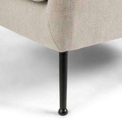 Rivièra Maison: Montmartre Armchair Black Leg, mouline linen, fabulous fax – Bild 4