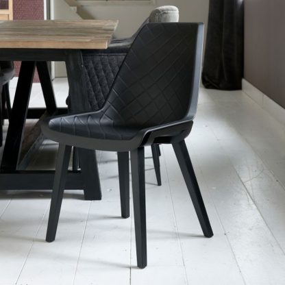 Rivièra Maison: Amsterdam City Dining Chair Black Leg, black – Bild 3