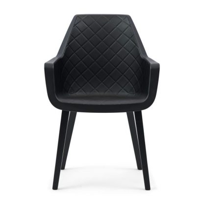 Rivièra Maison: Amsterdam City Dining Armchair Black Leg, black