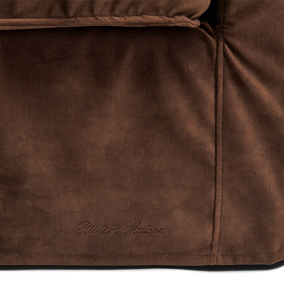 Rivièra Maison: Brompton Cross Corner Sofa Chaise Longue left, washed cotton, moss green – Bild 5