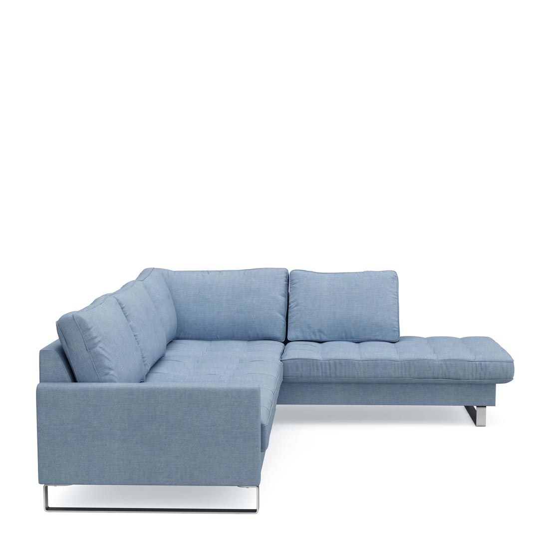 Rivièra Maison: West Houston Corner Sofa Chaise Longue Right, cotton, ice blue – Bild 3