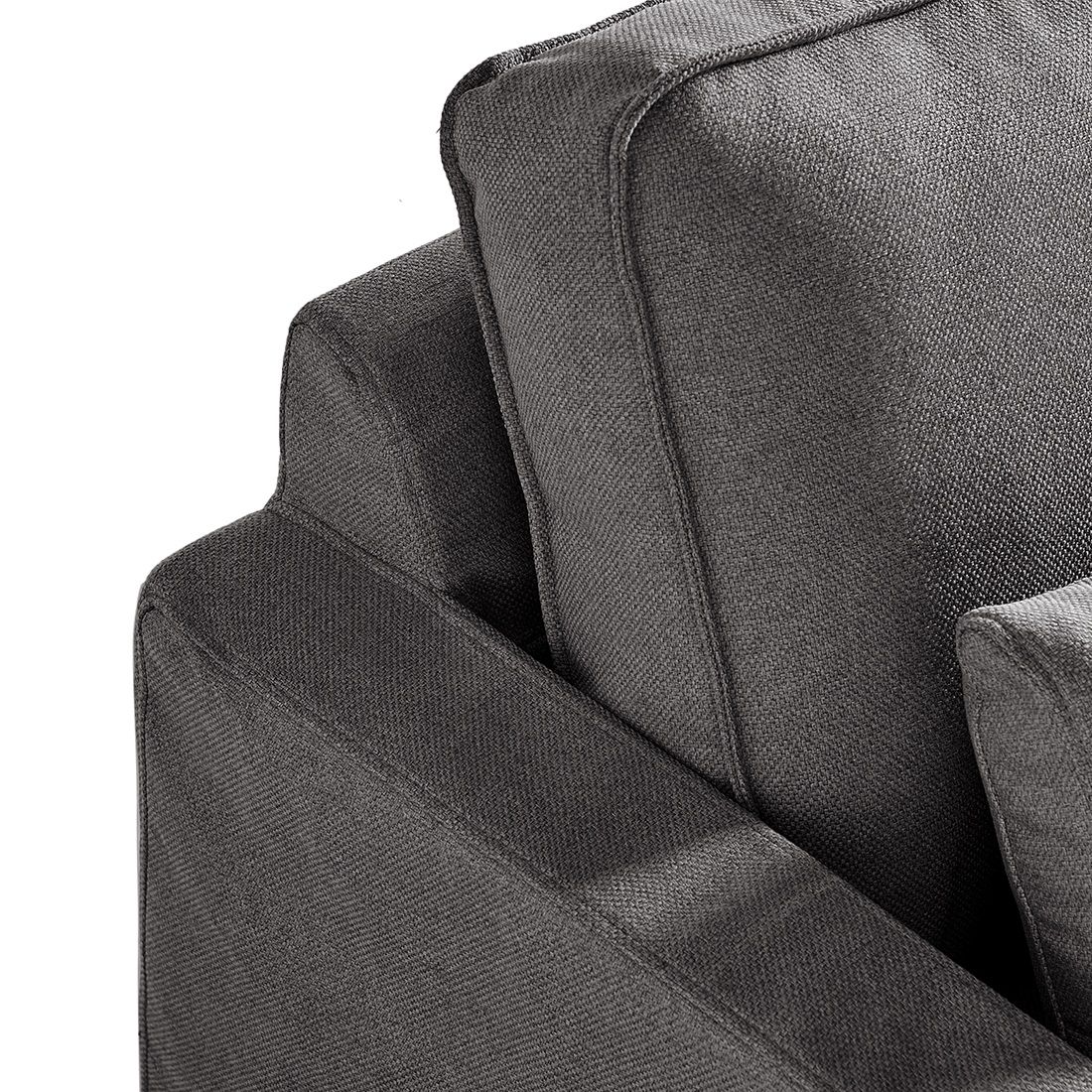 Rivièra Maison: Brompton Cross Corner Sofa Chaise Longue Right, oxford weave, classic charcoal – Bild 4