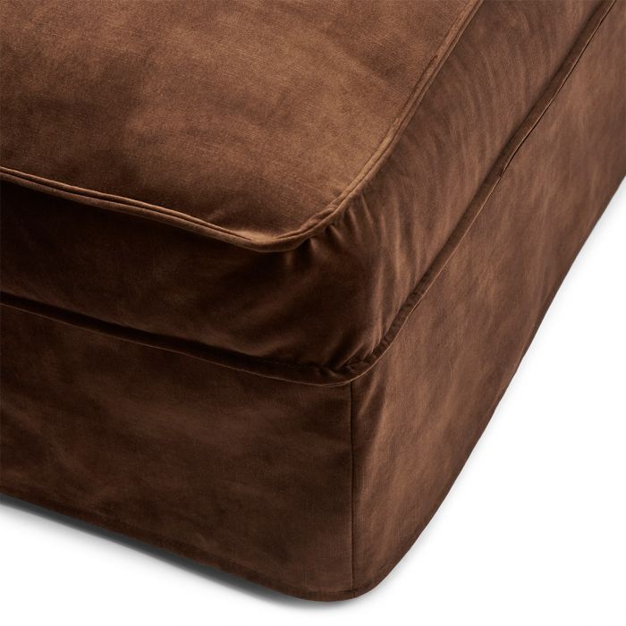 Rivièra Maison: Brompton Cross Corner Sofa Chaise Longue Right, velvet, golden beige – Bild 4
