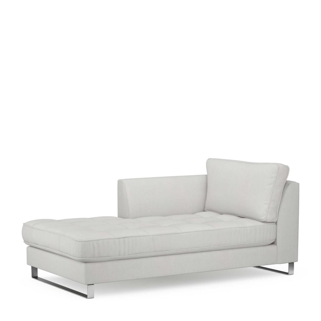 Rivièra Maison: West Houston Chaise Longue Left, washed cotton, ash grey – Bild 2