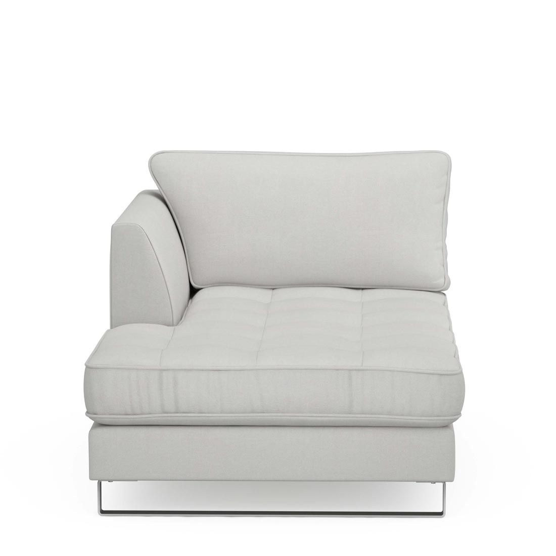 Rivièra Maison: West Houston Chaise Longue Left, washed cotton, ash grey – Bild 3