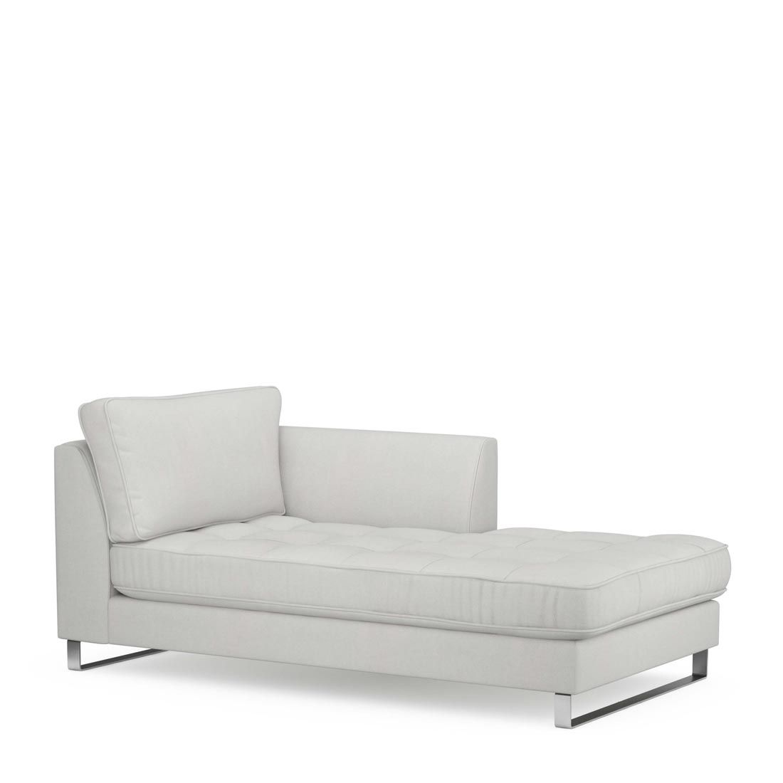 Rivièra Maison: West Houston Chaise Longue Right, washed cotton, ash grey – Bild 3