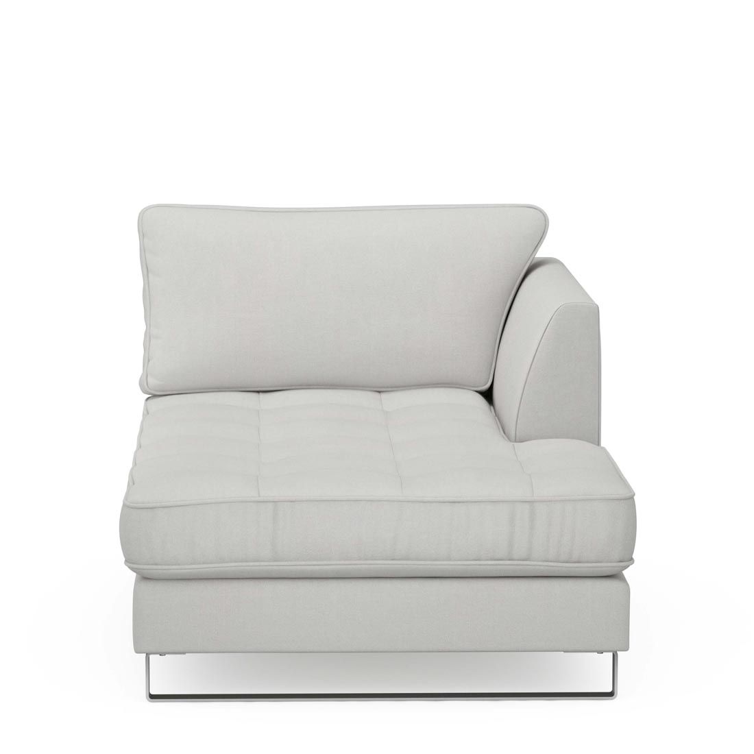 Rivièra Maison: West Houston Chaise Longue Right, washed cotton, ash grey – Bild 4