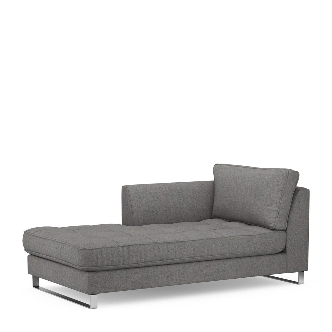 Rivièra Maison: West Houston Chaise Longue Left, oxford weave, classic charcoal – Bild 2