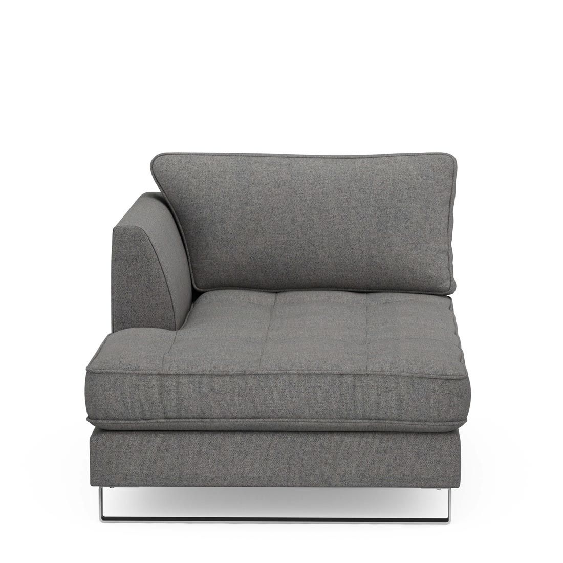 Rivièra Maison: West Houston Chaise Longue Left, oxford weave, classic charcoal – Bild 3