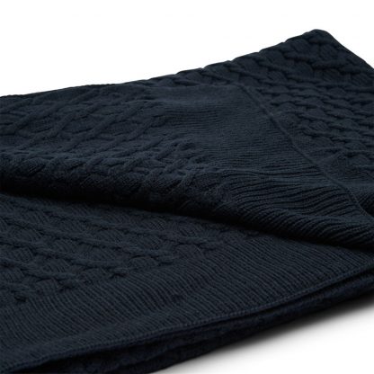 Rivièra Maison: RM Knitted Cable Throw 180x130 blue – Bild 5