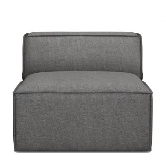 Rivièra Maison: The Jagger Center 95cm, oxford weave, classic charcoal