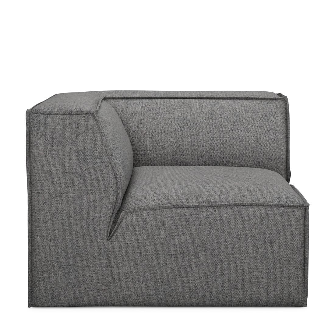 Rivièra Maison: The Jagger Corner, oxford weave, classic charcoal
