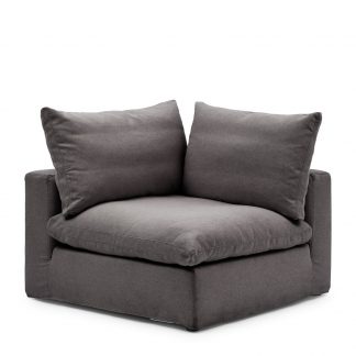 Rivièra Maison: Residenza Corner, oxford weave, classic charcoal