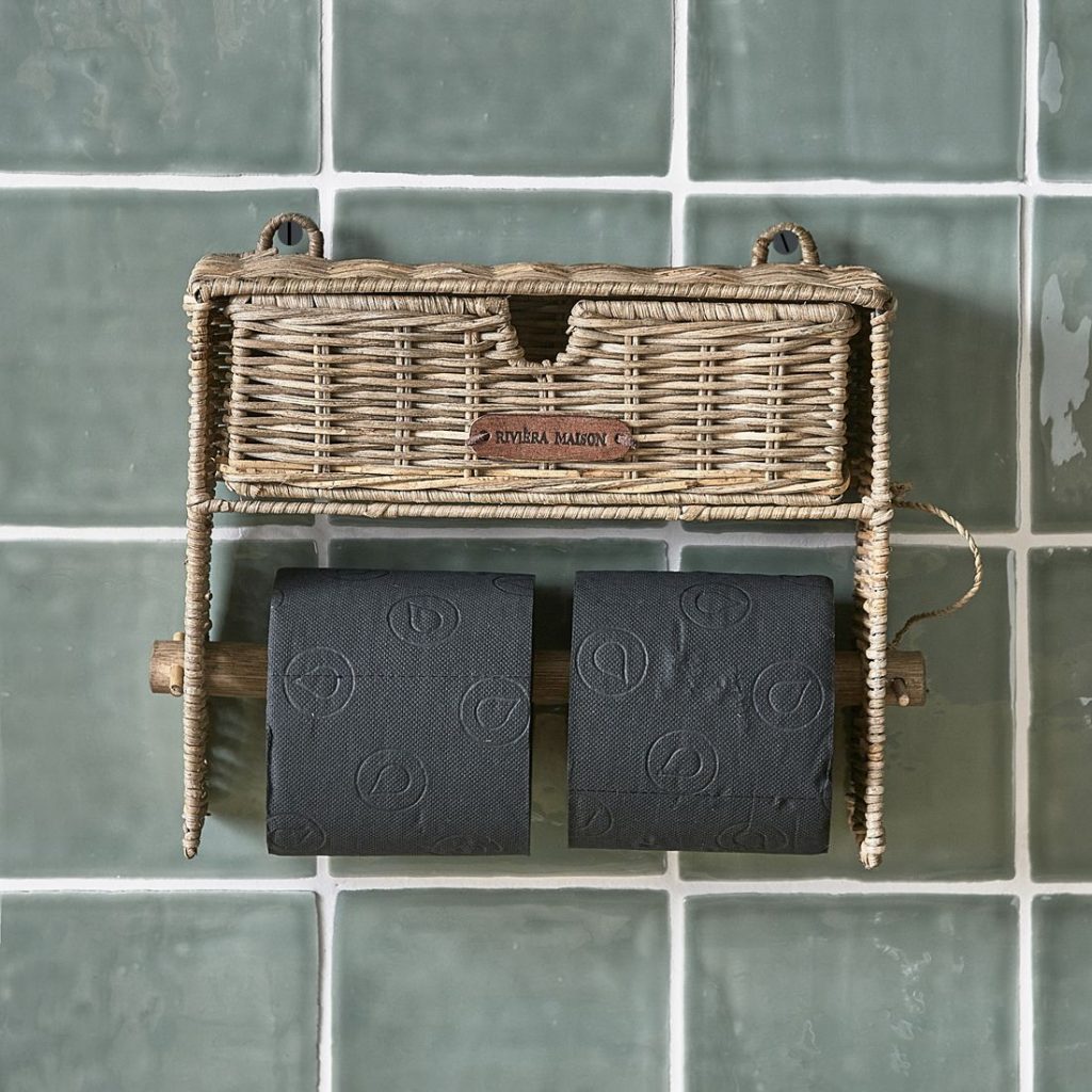 Rivièra Maison Rustic Rattan Toilet Roll Organiser TNHS