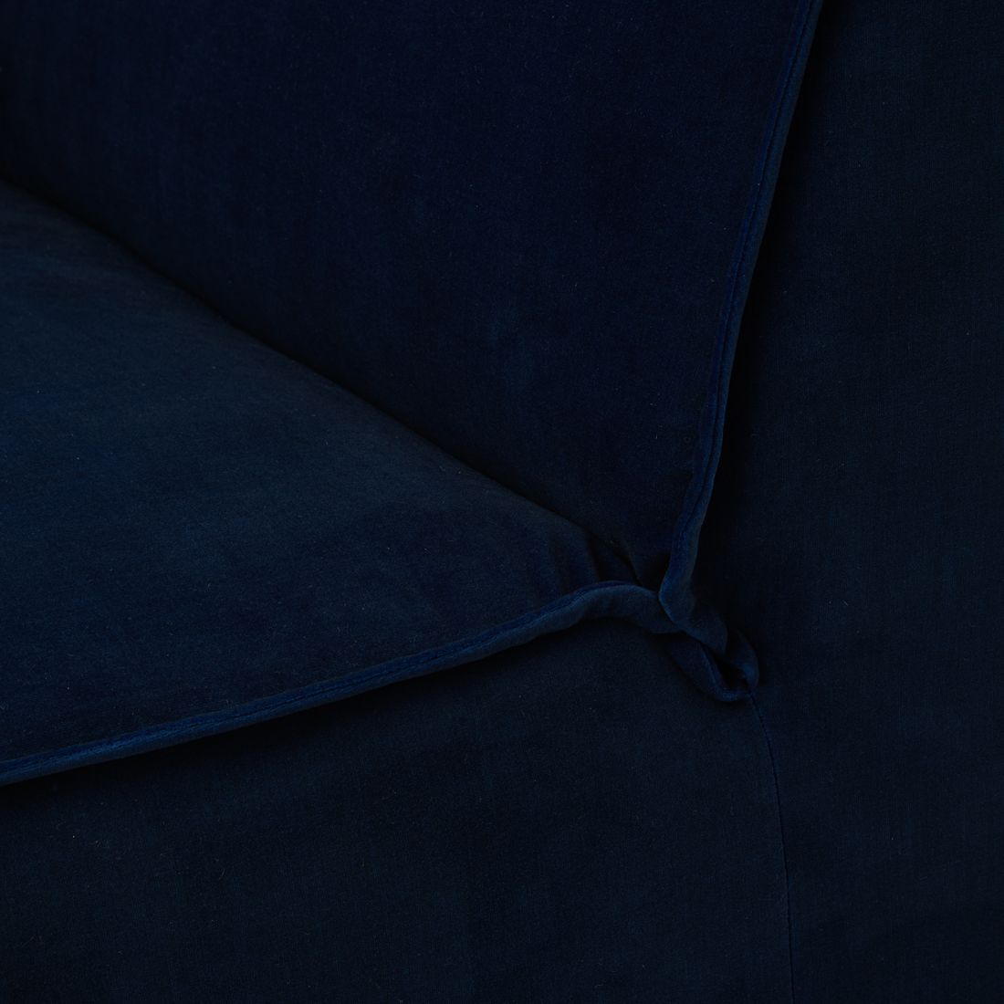 Rivièra Maison: The Jagger Corner Left, velvet, midnight blue – Bild 4