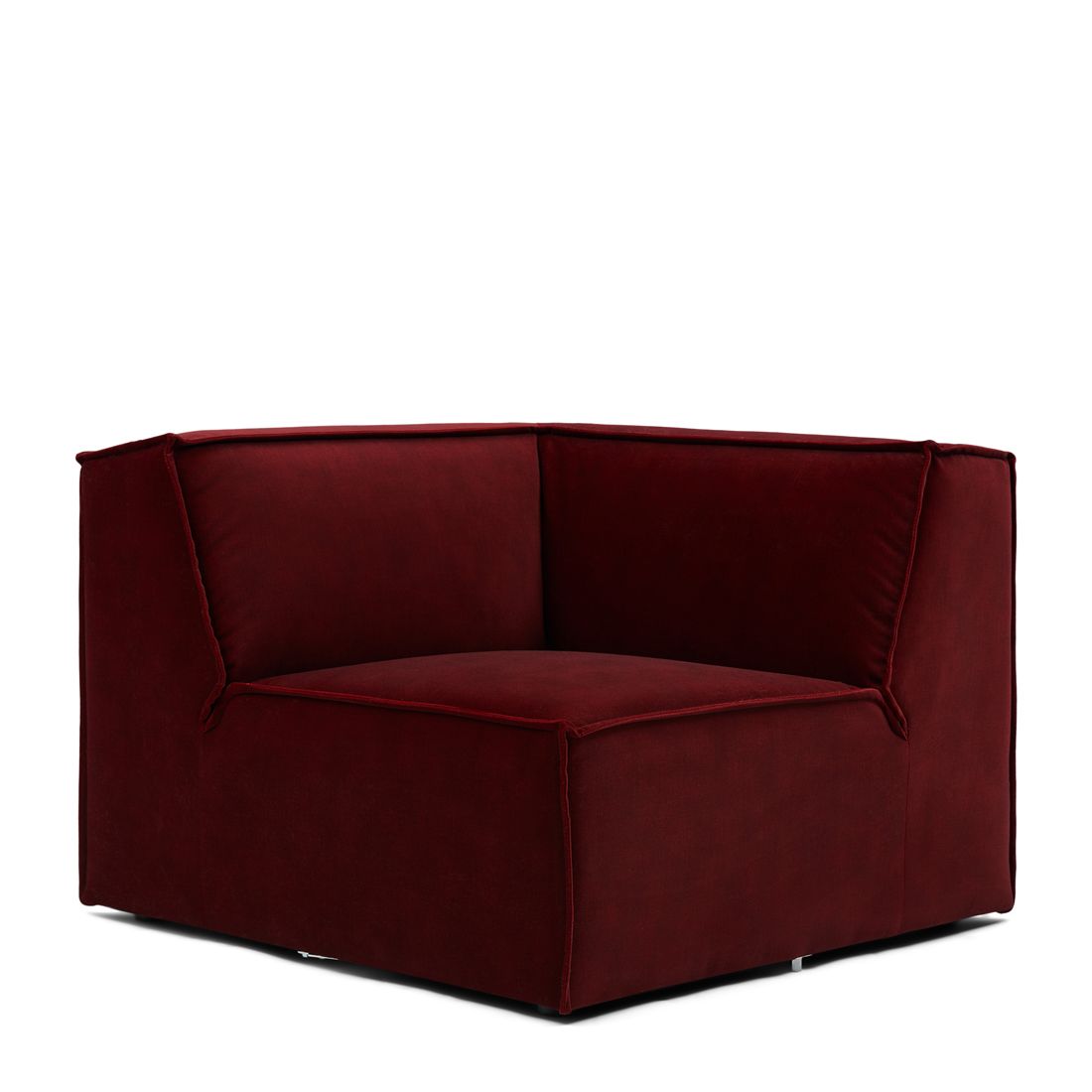 Rivièra Maison: The Jagger Corner, velvet, vineyard burgundy