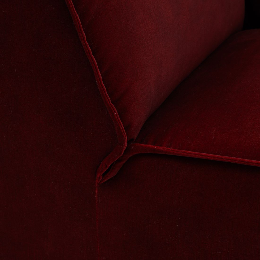 Rivièra Maison: The Jagger Corner, velvet, vineyard burgundy – Bild 4