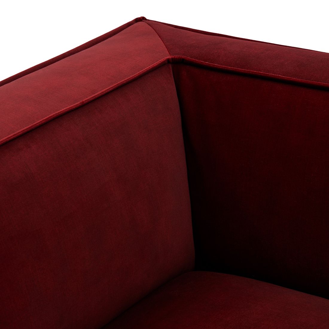 Rivièra Maison: The Jagger Corner, velvet, vineyard burgundy – Bild 6